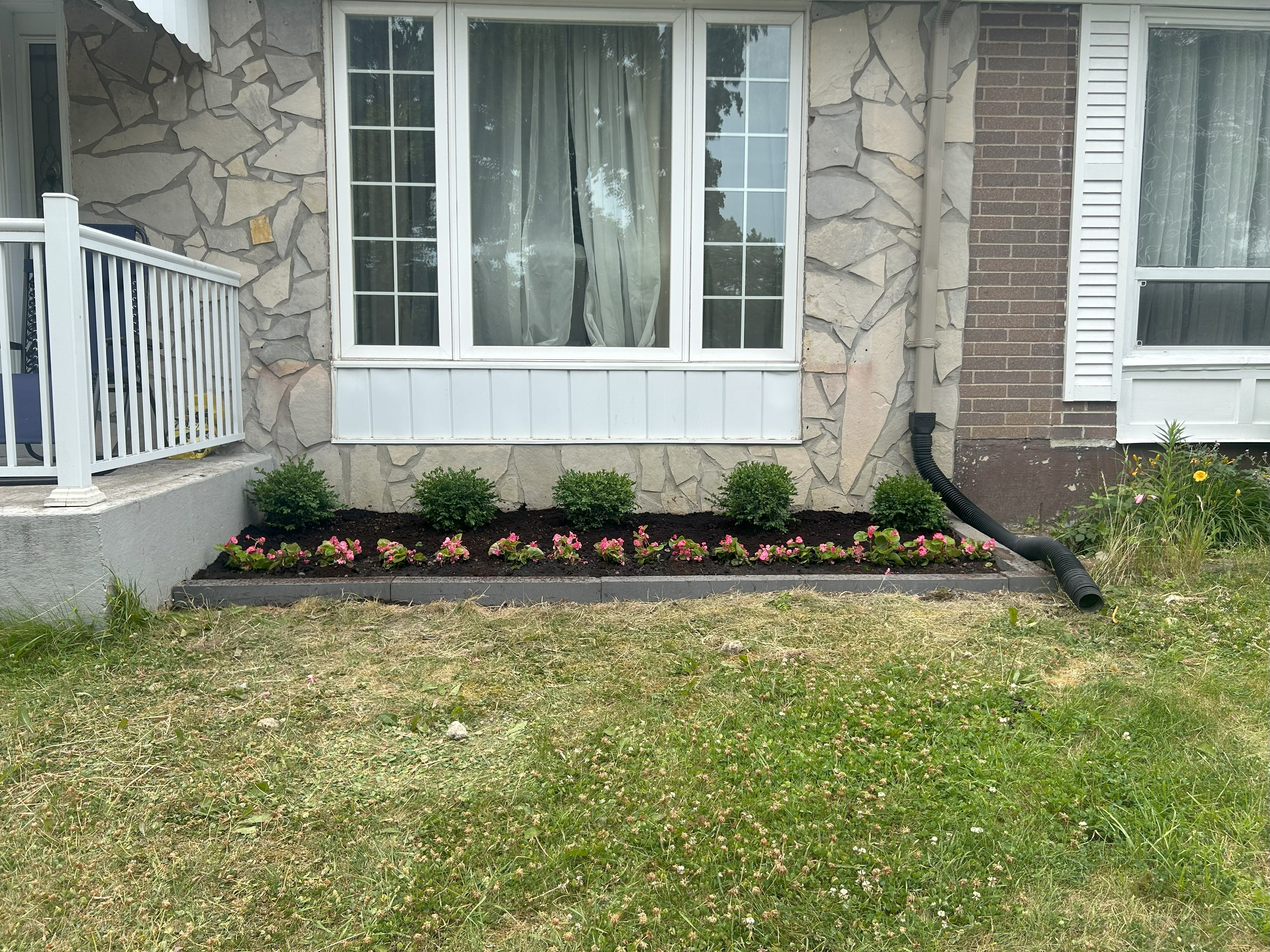 Garden bed landscaping — Etobicoke