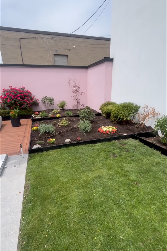 Metal garden bed installation — Etobicoke